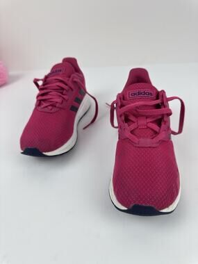 Adidas cloud foam sneakers hot pink kids size 2